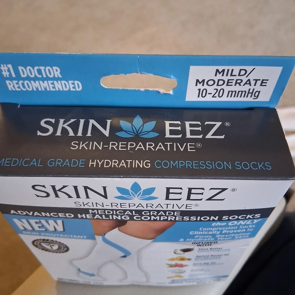 Skineez Advanced Healing Compression Socks (10-20mmHg) Mild/Moderate L/XL Unisex